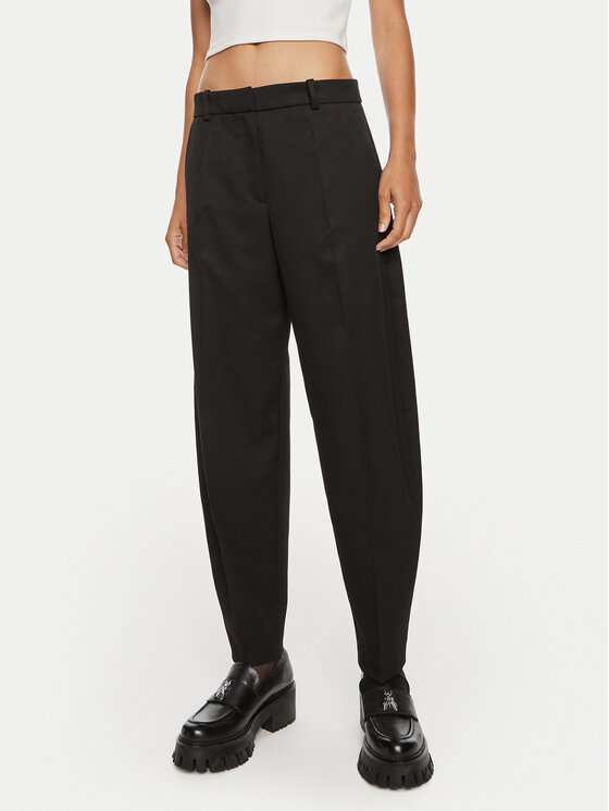 Hugo Pantaloni di tessuto Hazana 50517944 Nero Relaxed Fit, taglia : 36
