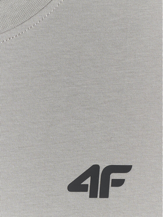 4F 4F T-Shirt BASIC+ Szary Regular Fit