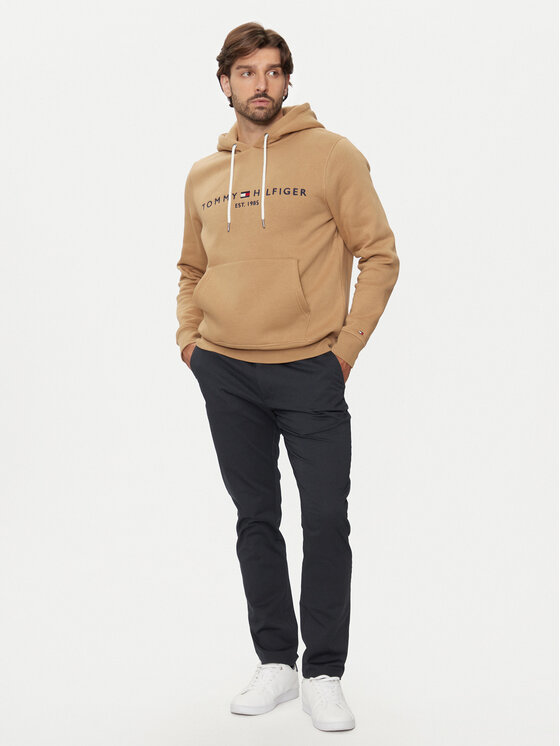 Tommy Hilfiger Tommy Hilfiger Jopa Logo MW0MW11599 Rjava Regular Fit