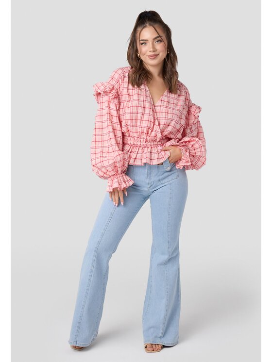 LAURELLA LAURELLA Bluzka Laurella 2VA009520 Różowy Regular Fit