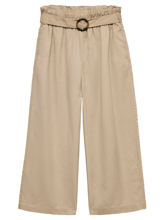 Vero Moda Vero Moda Culottes nohavice Bree 10341670 Hnedá Cropped Fit