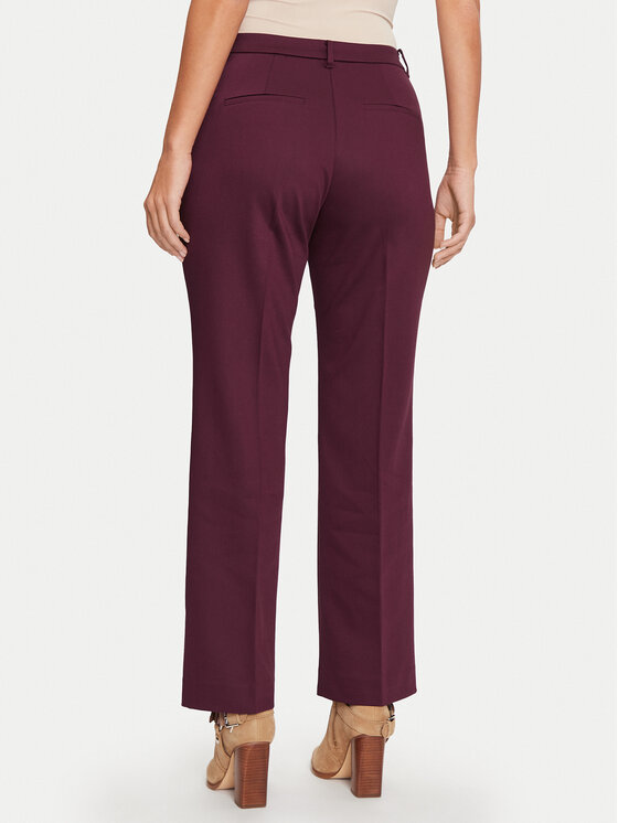 Guess Guess Riidest püksid Zoe W4BB16 WGIH2 Bordoopunane Regular Fit