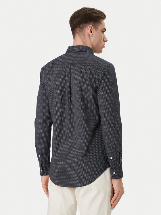 Tommy Hilfiger Tommy Hilfiger Koszula MW0MW42460 Granatowy Slim Fit