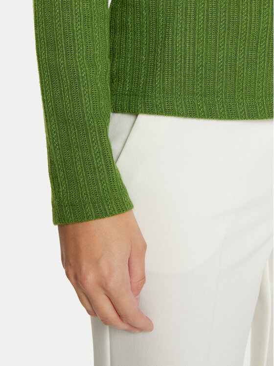 Vila Vila Pletena jopica Dalena 14102368 Zelena Slim Fit