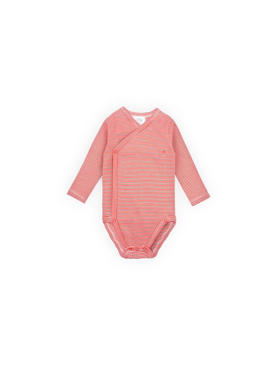Stellou & friends Stellou & friends Komplet body dziecięcych Long Sleeve CROSS-BODY Czerwony