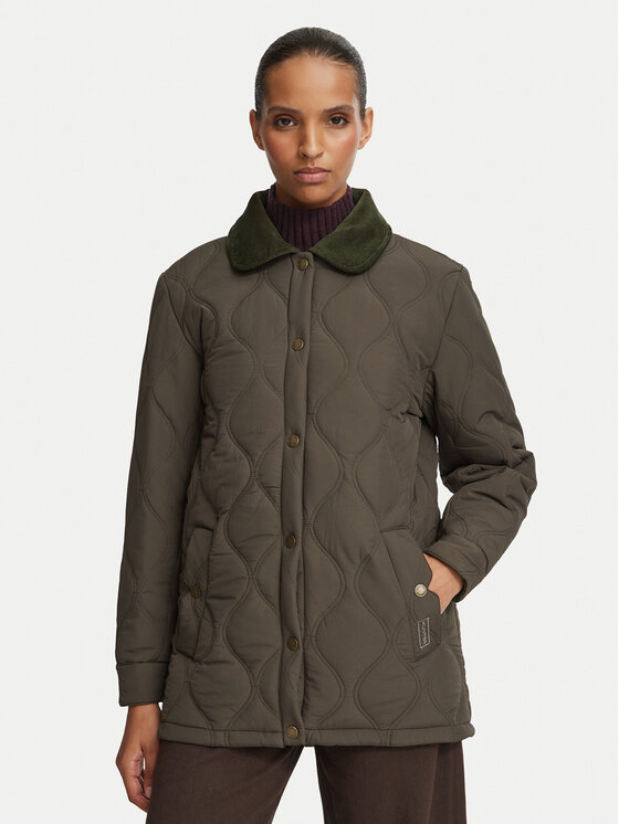 Hunter Hunter Übergangsjacke HARW0027262 Dunkelbraun Regular Fit