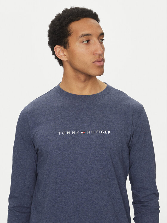 Tommy Hilfiger Tommy Hilfiger Longsleeve UM0UM03531 Granatowy Regular Fit
