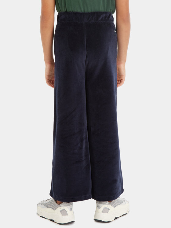 Tommy Hilfiger Tommy Hilfiger Jogginghose KG0KG07409 M Dunkelblau Wide Leg