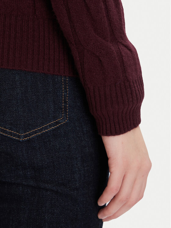 Tommy Hilfiger Tommy Hilfiger Sveter WW0WW43586 Bordová Regular Fit