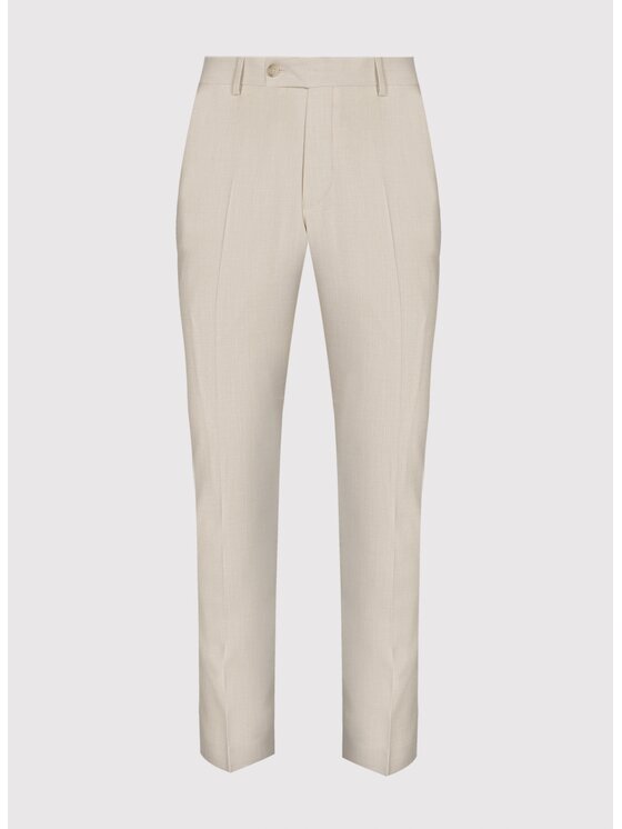 Pako Lorente Pako Lorente Spodnie garniturowe P26SF-6G-023 Beżowy Slim Fit