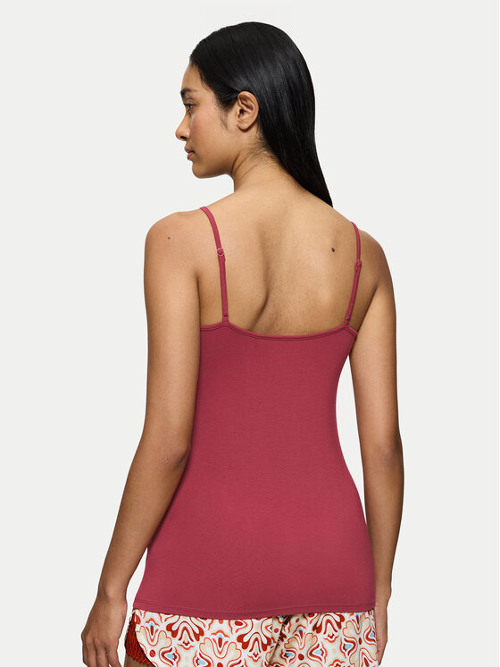 Triumph Triumph Maglietta del pigiama Aura Spotlight 10221405 Rosso Regular Fit