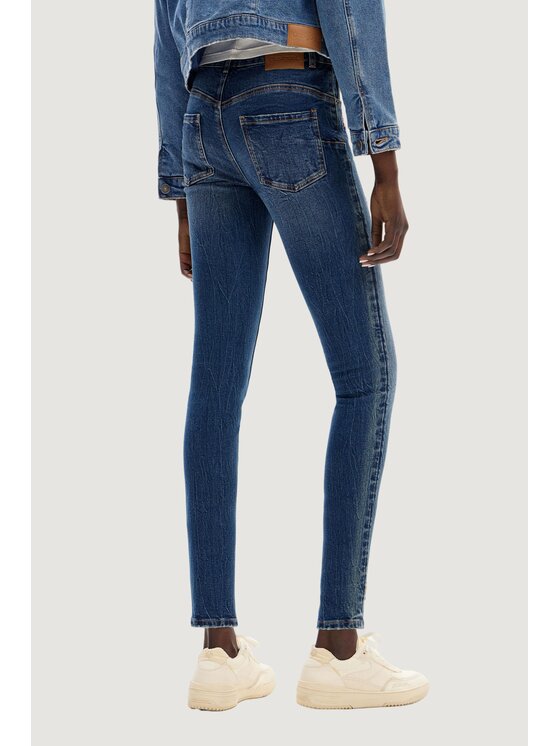 Desigual Desigual Jeansy DENIS Niebieski Skin Fit