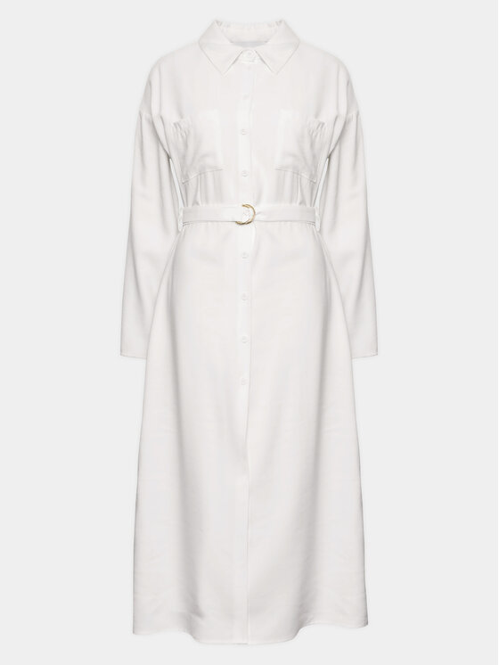 Silvian Heach Silvian Heach Сукня-сорочка GPP23325VE Білий Regular Fit
