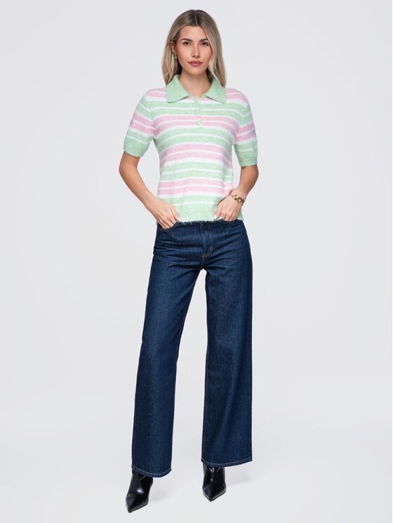 Ombre Ombre Svetr OW-SW-E0031 Zelená Relaxed Fit