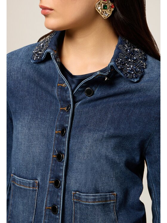 Oltre Oltre Giacca outdoor R402R002262N024 Blu Slim Fit