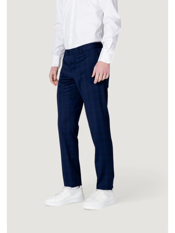 Antony Morato Antony Morato Spodnie garniturowe BONNIE SLIM FIT GALLES PATTERN Niebieski Slim Fit