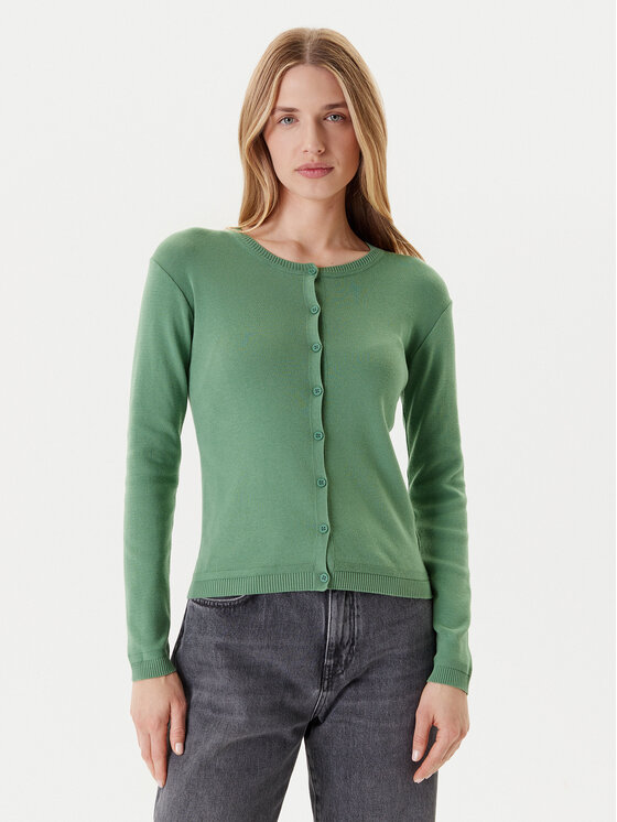 United Colors Of Benetton United Colors Of Benetton Pletena jopica 1091D5558 Zelena Regular Fit