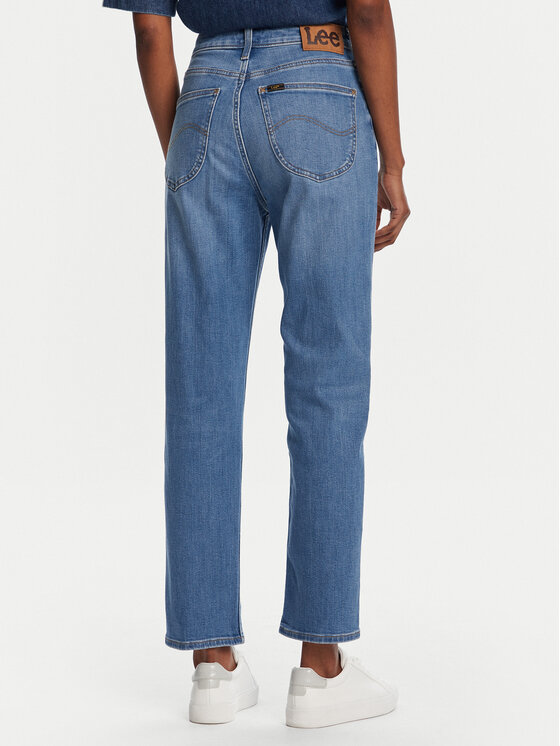 Lee Lee Jeansy Carol 112355263 Niebieski Straight Fit