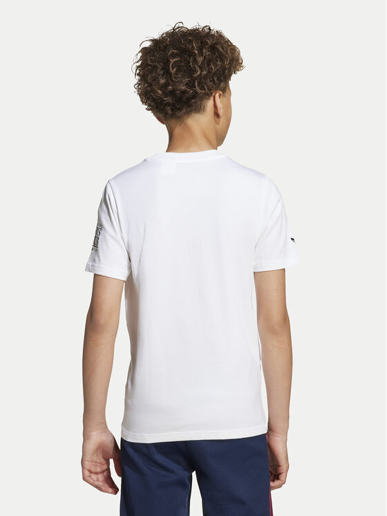 adidas adidas Tričko Graphic JV7694 Biela Regular Fit