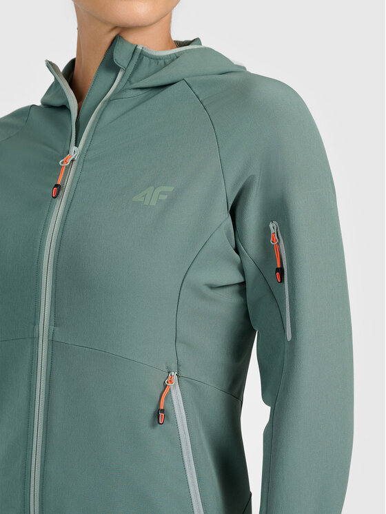 4F 4F Kurtka przejściowa 4FWAW26TSOFF617-43S Khaki Active Fit