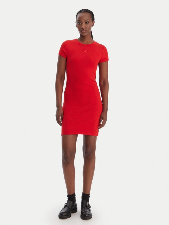 Calvin Klein Jeans Calvin Klein Jeans Vestito da giorno LV047B266G Rosso Slim Fit