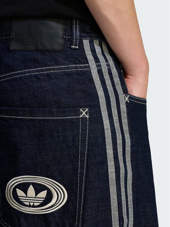 adidas adidas Jeansy 159463 Granatowy Loose Fit