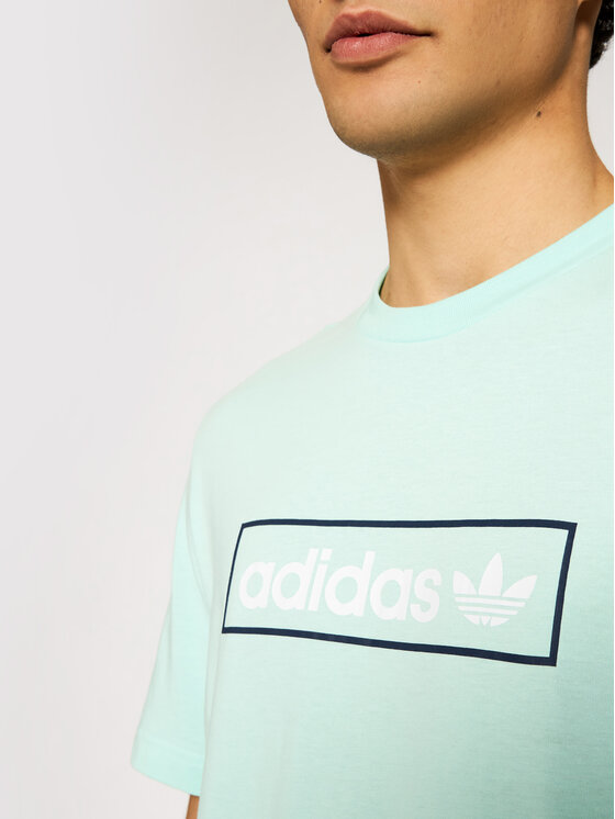 T-shirt Linear Logo HB1818 Verde Regular Fit