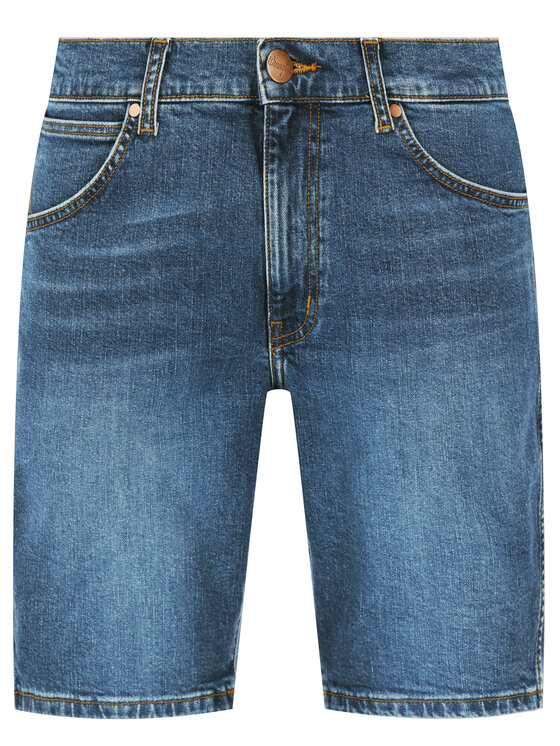 Wrangler Wrangler Szorty jeansowe 5 Pocket W14CT112E 112126628 Granatowy Regular Fit