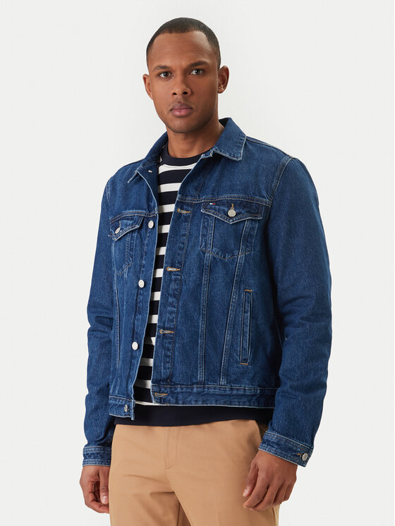 Tommy Hilfiger Geacă de blugi MW0MW42629 Albastru Regular Fit