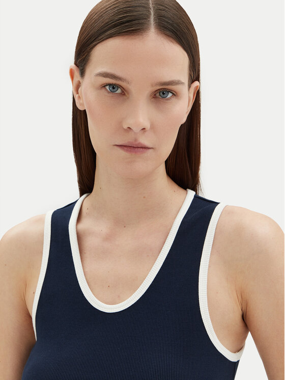 Tommy Hilfiger Tommy Hilfiger Felső WW0WW44572 Sötétkék Slim Fit