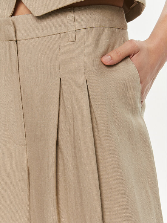 Herskind Herskind Hlače Lotus 5114840 Bež Relaxed Fit
