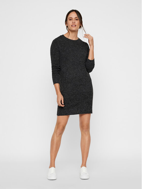 Vero Moda Vero Moda Úpletové šaty 10215523 Čierna Relaxed Fit