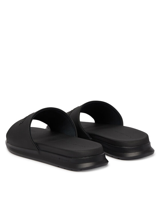 Tommy Hilfiger Tommy Hilfiger Iešļūcenes Dual Density Hilfiger Pool Slide FM0FM05797 Melns
