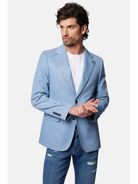 Lancerto Lancerto Marynarka Monclova MA131124000003 Błękitny Slim Fit