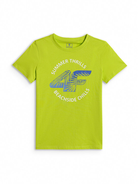 4F 4F T-Shirt BEACHSIDE CHILL Zielony Loose Fit