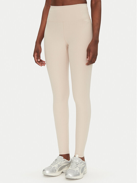 Girlfriend Collective Colanți Femei, Mărimea: M, Bej, Rib High-Rise 4034