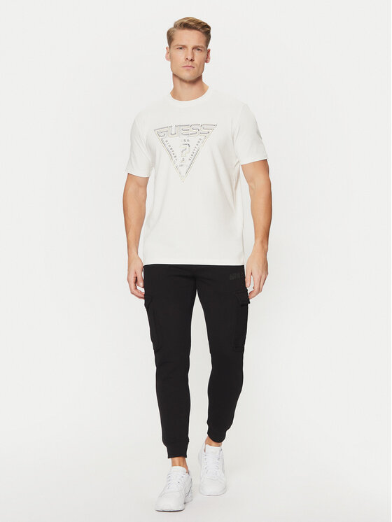Guess Guess Marškinėliai Z5RI12 J1314 Écru Regular Fit