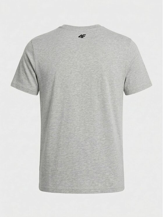 4F 4F T-Shirt Z-TTSHM3947-3-S Biały Regular Fit