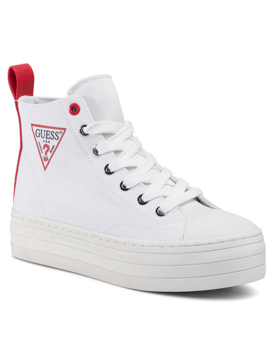 Guess Sneakers aus Stoff Bokan FL6BON FAB12 Weiß • Modivo.de