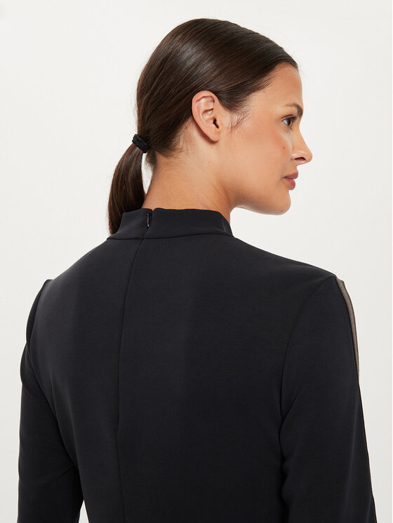 EA7 Emporio Armani EA7 Emporio Armani Kleid für den Alltag 6DTA54 TJZBZ 1200 Schwarz Regular Fit