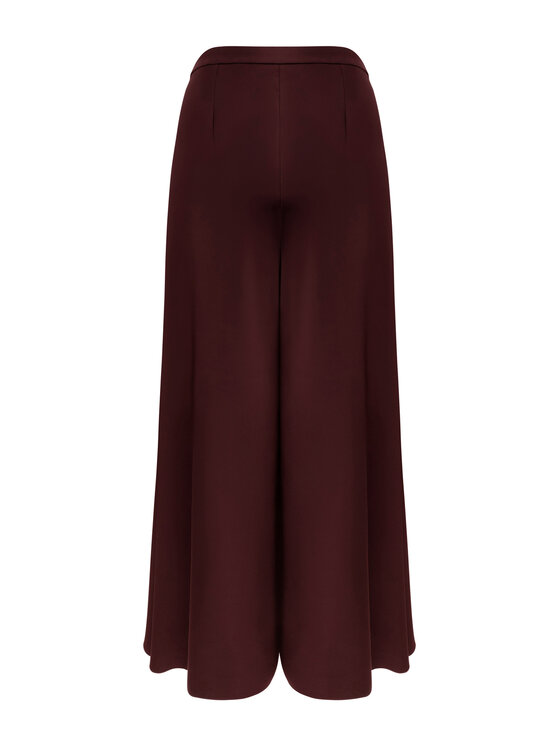KMX KMX Spodnie materiałowe 809570004 Bordowy Flare Fit