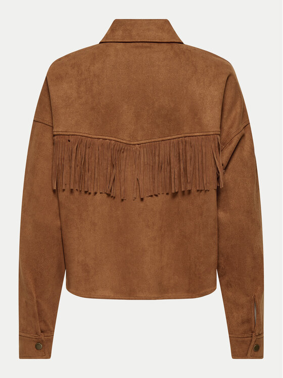 JDY JDY Яке от имитация на кожа Sif 15347602 Кафяв Regular Fit