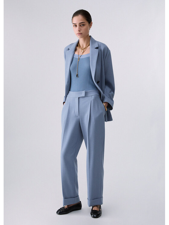 Liu Jo Liu Jo Pantalone da abito CF6172T793AL9593 Azzurro chiaro Regular Fit