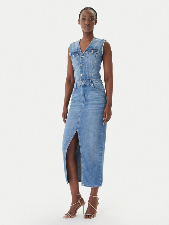 Liu Jo Liu Jo Jeanskleid UA6123 D0309 Blau Regular Fit