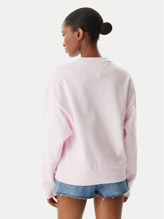 Tommy Jeans Tommy Jeans Sweatshirt Wavy Flag DW0DW22742 Hellrosa Boxy Fit