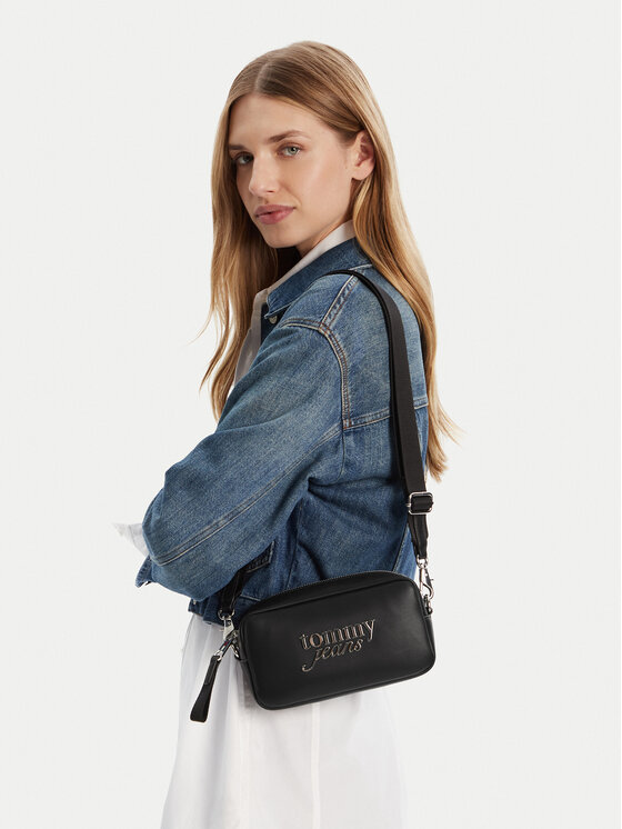 Tommy Jeans Tommy Jeans Kabelka Tjw Bold Script Camera Bag AW0AW17897 Čierna