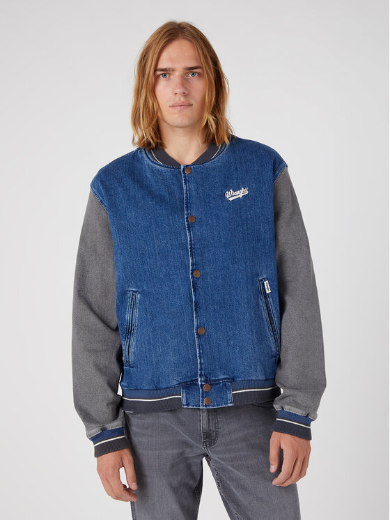 Wrangler Wrangler Bomber striukė Baseball W48272Z90 112331618 Mėlyna Regular Fit