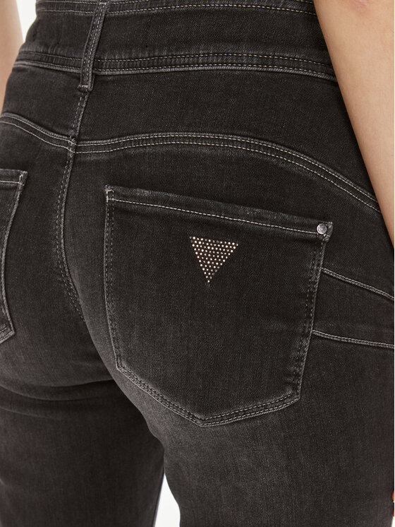 Guess Guess Blugi W4YA25 D5DY1 Negru Slim Fit