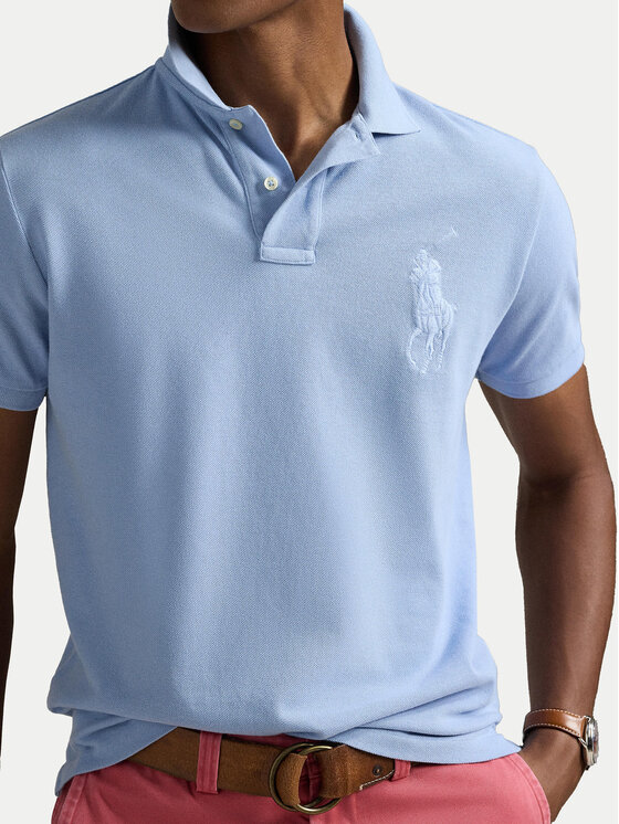 Polo Ralph Lauren Polo Ralph Lauren Polokošile 710938137012 Světle modrá Slim Fit
