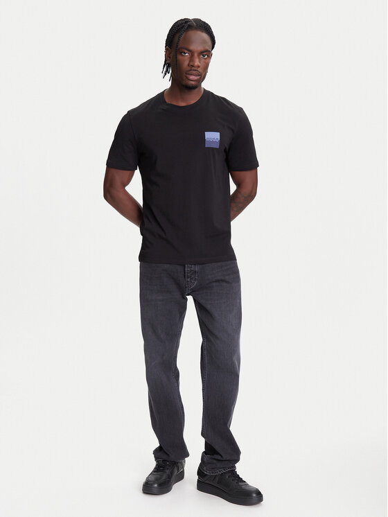 HUGO HUGO Tričko Dapusi 50544458 Čierna Regular Fit